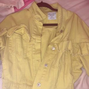 Yellow jean jacket